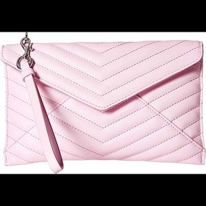 NWT Rebecca Minkoff Quilted Leo Wristlet Pink